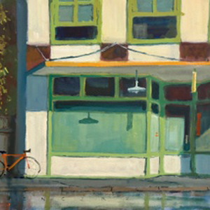 Spencer Chang, "Smith Street Storefront", Oil Painting, 18 x 24 in.