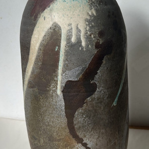 Dagmar Kau, "Splash", Raku Clay, 14 x 7 in.
