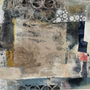 Sook Kim, "Line", Mixed Media, 25 x 49 in.