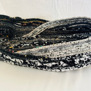 Lynn Lundquist, "Pathways", Fiber Basket, 14 x 11 x 6 in.