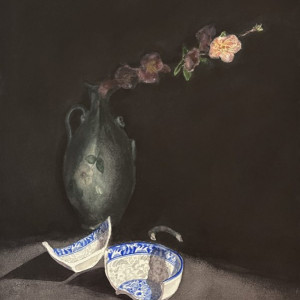 Rachael Melander, "Broken Vessels", Watercolor, 12 x 16 in.