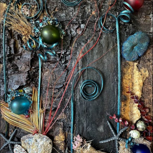 Neghin Modavi, "Salvage", Mixed Media, 21 x 27 in.