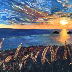 Tee Norris, "Pillbox Morning", Acrylic, 18 x 24 in.